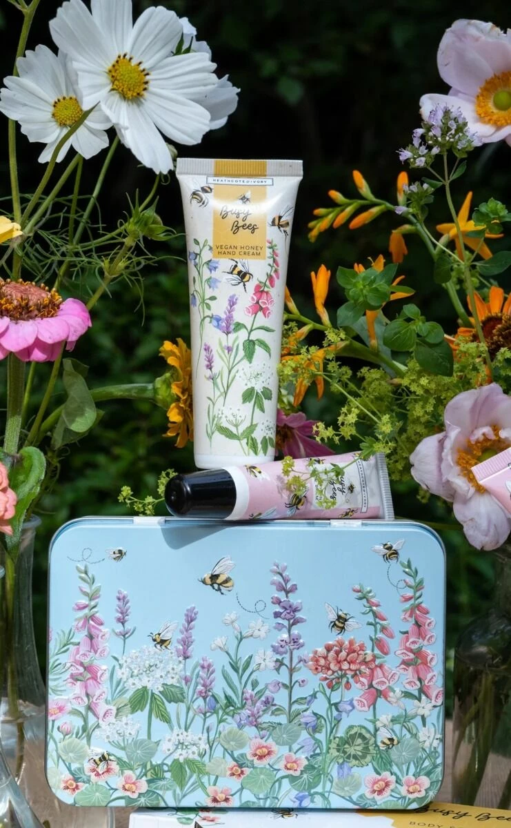 Heathcote & Ivory Busy Bees Hand & Lip Tin 4 Heathcote & Ivory Busy Bees Hand & Lip Tin - Image 4