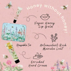 Heathcote & Ivory Busy Bees Hand & Lip Tin 15 Heathcote & Ivory Busy Bees Hand & Lip Tin -gifts shop fg2730 heathcote ivory busy bees hand lip tin lsb