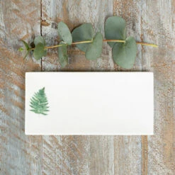 Toasted Crumpet ‘Fern’ Rectangular Soap Dish -gifts shop fsd15 toasted crumpet fern rectangular soap dish 2