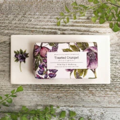 Toasted Crumpet ‘Hellebore’ Rectangular Soap Dish -gifts shop fsd34 toasted crumpet hellebore rectangular soap dish lifestyle