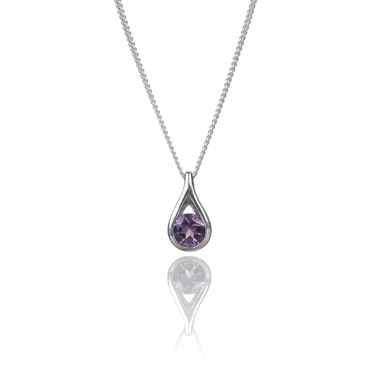 Elements Amethyst Teardrop 2 Piece Jewellery Set 2 Elements Amethyst Teardrop 2 Piece Jewellery Set - Image 2