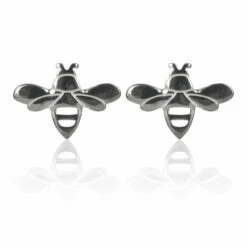 Elements Bee 2 Piece Jewellery Set -gifts shop gecko elements bee silver necklace and earrings 3