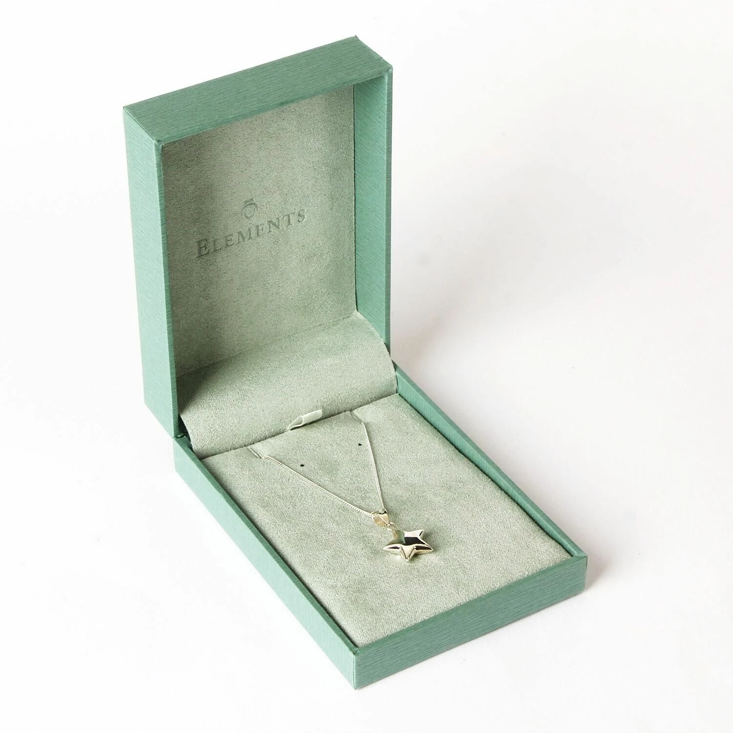 Elements Small Puffed Star Boxed Silver Pendant 2 Elements Small Puffed Star Boxed Silver Pendant - Image 2
