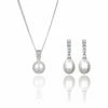 Elements Pearl & Crystal 2 Piece Jewellery Set
