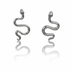 Elements Snake 2 Piece Jewellery Set -gifts shop gecko elements snake silver necklace and earrings 3