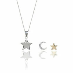 Elements Star & Moon 2 Piece Jewellery Set
