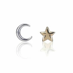 Elements Star & Moon 2 Piece Jewellery Set -gifts shop gecko elements star and moon necklace and stud earring set 3