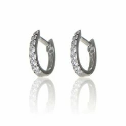 Elements Clear Cubic Zirconia Huggie Boxed Earrings
