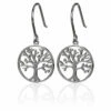 Elements Tree Of Life Boxed Silver Earrings