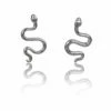 Elements Snake Silver Stud Earrings