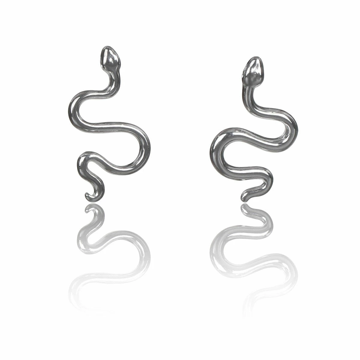 Elements Snake Silver Stud Earrings 1 Elements Snake Silver Stud Earrings