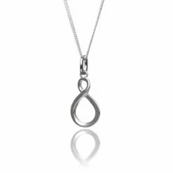 Elements Infinity Loop Boxed Silver Pendant