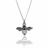Elements Bee Pendant Silver Necklace