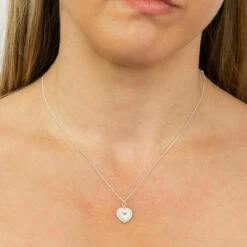 Elements Sun Ray Textured Heart Pendant Silver Necklace 6 Elements Sun Ray Textured Heart Pendant Silver Necklace -gifts shop gecko tgp4969 elements sun ray textured heart pendant silver necklace lifestyle 1