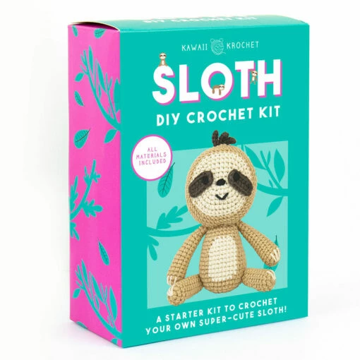 Gift Republic Sloth Crochet Kit -gifts shop gr830025 gift republic sloth crochet kit 2