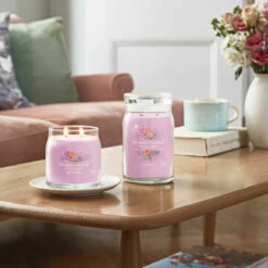 Yankee Candle Hand Tied Blooms Signature Medium Jar Candle -gifts shop hand tied blooms signature collection lifestyle 1