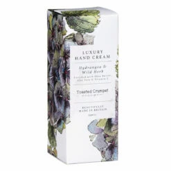 Toasted Crumpet ‘Hydrangea & Wild Herb’ Luxury Hand Cream 12 Toasted Crumpet ‘Hydrangea & Wild Herb’ Luxury Hand Cream -gifts shop hc25 toasted crumpet hydrangea wild herb luxury boxed hand cream 3