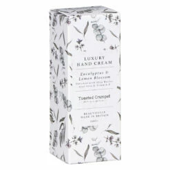Toasted Crumpet ‘Eucalyptus & Lemon Blossom’ Luxury Hand Cream 12 Toasted Crumpet ‘Eucalyptus & Lemon Blossom’ Luxury Hand Cream -gifts shop hc42 toasted crumpet eucalyptus lemon blossom luxury boxed hand cream 3