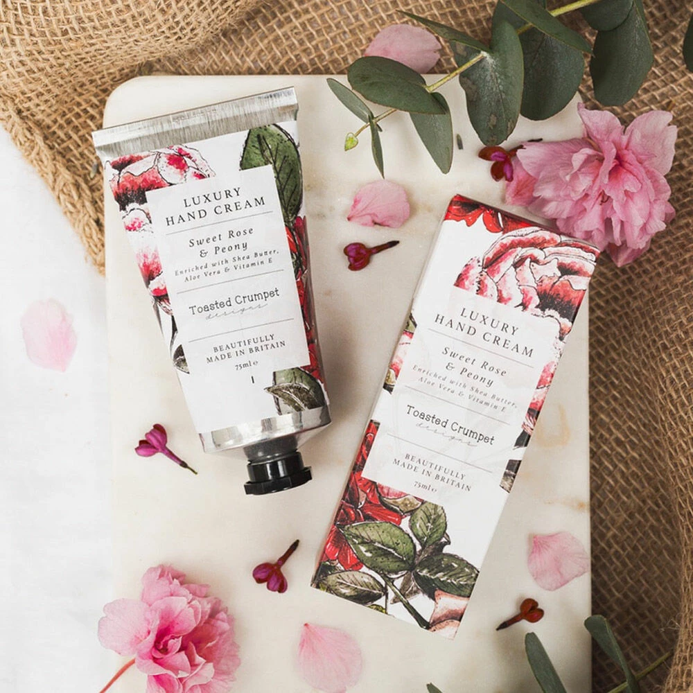 Toasted Crumpet ‘Sweet Rose & Peony’ Luxury Hand Cream 2 Toasted Crumpet ‘Sweet Rose & Peony’ Luxury Hand Cream - Image 2