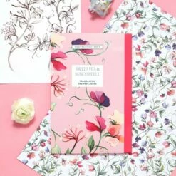 Heathcote & Ivory Sweet Pea & Honeysuckle Scented Drawer Liners -gifts shop heathcote and ivory fg2334 sweet pea and honeysuckle scented drawer liners lifestyle