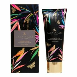 Sara Miller Black Bamboo Orange Flower, Frangipani & Jasmine Hand Cream