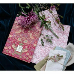 William Morris At Home Strawberry Thief Scented Drawer Liners -gifts shop heathcote ivory fg2454 william morris strawberry thief scented drawer liners lifestyle