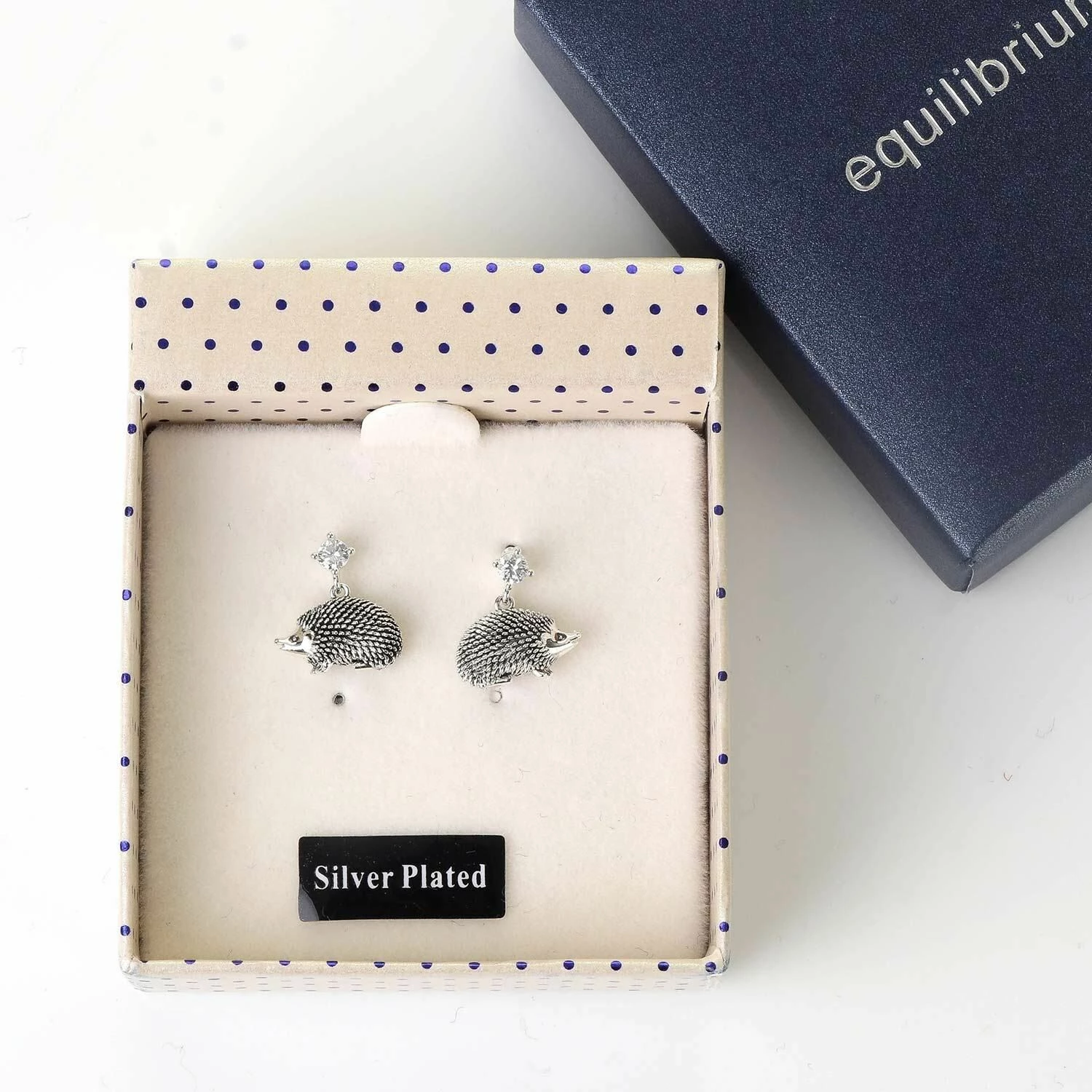 Equilibrium Country Hedgehog Silver Plated Earrings 2 Equilibrium Country Hedgehog Silver Plated Earrings - Image 2