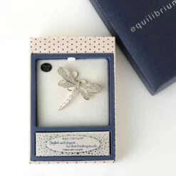 Equilibrium Gold Plated Glitzy Dragonfly Brooch -gifts shop joe davies 299621 gold equilibrium brooch 3