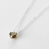 Equilibrium Three Tone Smooth Love Knot Necklace