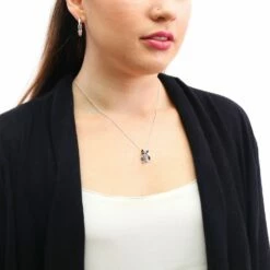 Equilibrium Fox Silver Plated Boxed Necklace -gifts shop joe davies equilibrium 284603 fox necklace