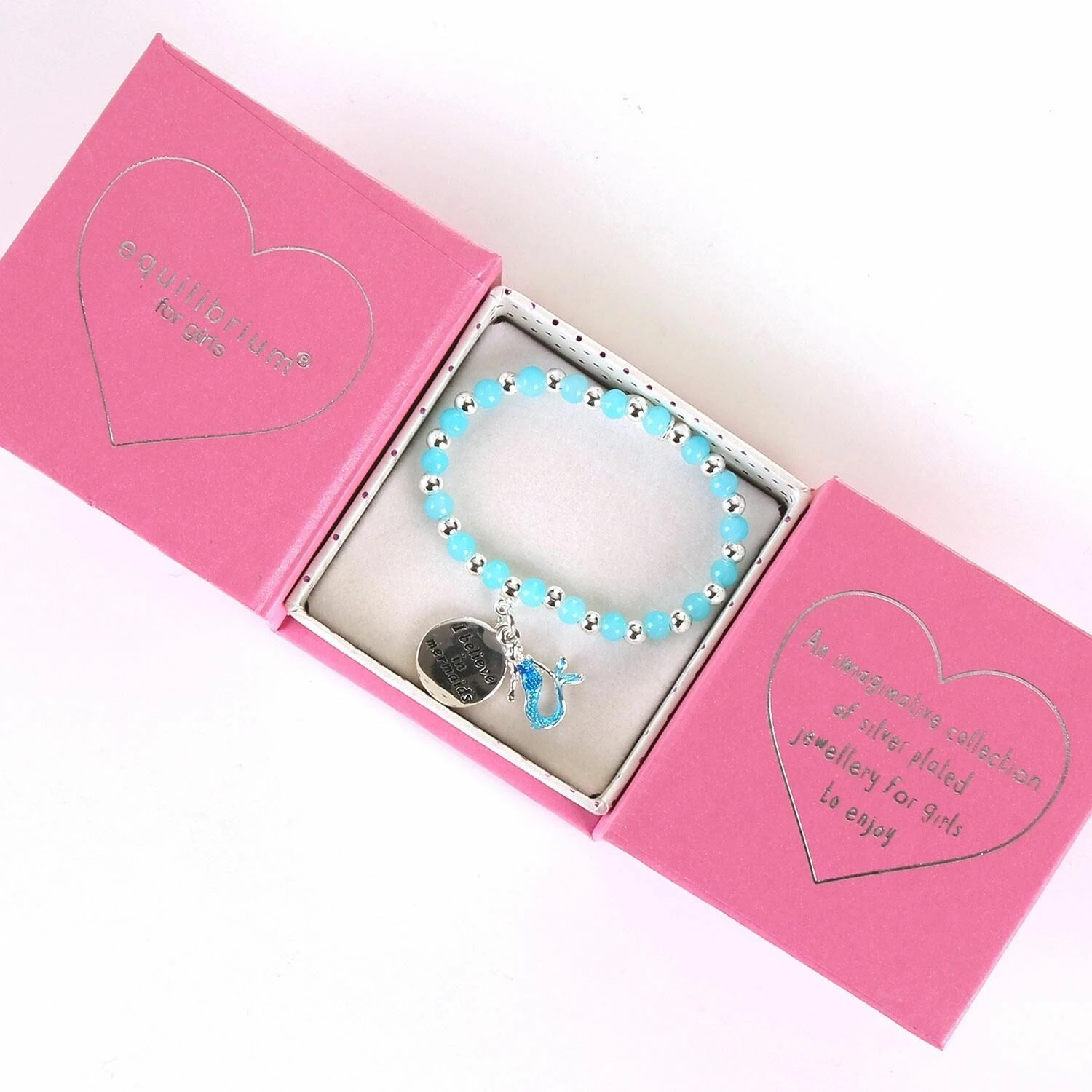 Equilibrium Girls Silver Plated Blue Mystical Bead Bracelet 2 Equilibrium Girls Silver Plated Blue Mystical Bead Bracelet - Image 2