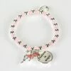 Equilibrium Girls Silver Plated Pink Mystical Bead Bracelet