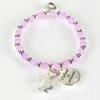 Equilibrium Girls Silver Plated Purple Mystical Bead Bracelet