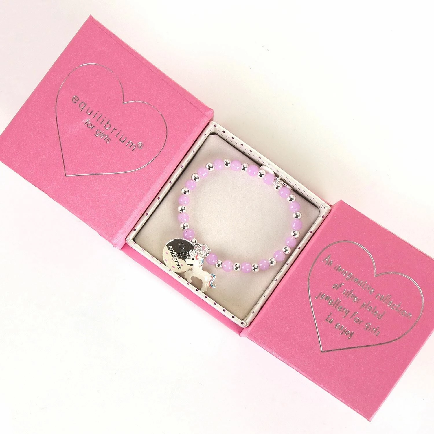 Equilibrium Girls Silver Plated Purple Mystical Bead Bracelet 2 Equilibrium Girls Silver Plated Purple Mystical Bead Bracelet - Image 2