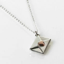 Equilibrium One In A Million Two Tone Envelope Necklace