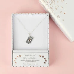 Equilibrium One In A Million Two Tone Envelope Necklace -gifts shop joe davies equilibrium 324253 sealed with a kiss two tone envelope necklace 4 1