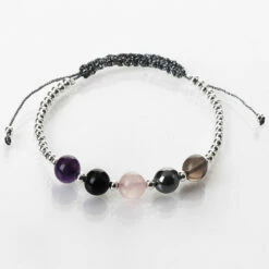 Equilibrium Protection Woven Gem Stone Bracelet