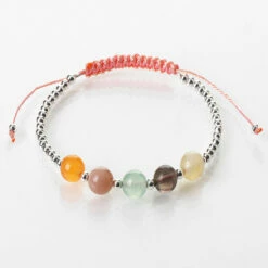 Equilibrium Happiness Woven Gem Stone Bracelet