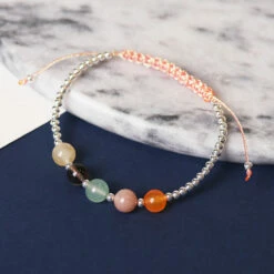 Equilibrium Happiness Woven Gem Stone Bracelet -gifts shop joe davies equilibrium 324392 happiness woven gem stone bracelet lifestyle