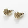 Equilibrium Gold Plated Rope Knot Stud Earrings