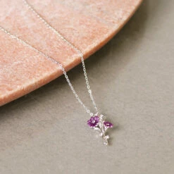 Equilibrium Silver Plated Gerbera Daisy Necklace -gifts shop joe davies equilibrium 324611 silver plated gerbera daisy necklace lifestyle