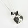 Equilibrium Fox Silver Plated Boxed Necklace