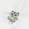 Equilibrium Owl Silver Plated Boxed Necklace