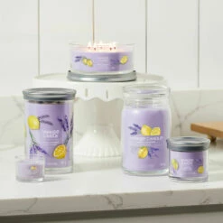 Yankee Candle Lemon Lavender Signature Medium Jar Candle -gifts shop lemon lavender signature collection lifestyle 1 2