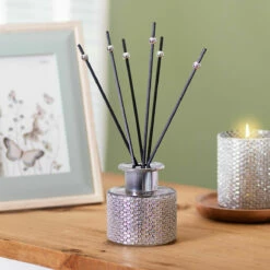 Desire Silver Diamante Pomegranate Noir 100ml Reed Diffuser