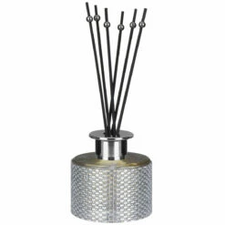 Desire Silver Diamante Pomegranate Noir 200ml Reed Diffuser -gifts shop lesser pavey lp49667 silver diamante pomegranate noir 200ml reed diffuser 2