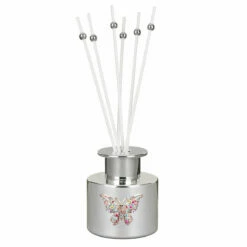 Desire Silver Butterfly Pomegranate Noir 100ml Reed Diffuser -gifts shop lesser pavey lp49692 silver butterfly pomegranate noir 100ml reed diffuser 2