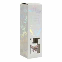 Desire Silver Butterfly Pomegranate Noir 100ml Reed Diffuser -gifts shop lesser pavey lp49692 silver butterfly pomegranate noir 100ml reed diffuser 3