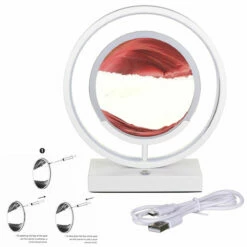Quicksand LED Lamp Red 7 Quicksand LED Lamp Red -gifts shop lesser pavey lp49706 quicksand lamp red 4