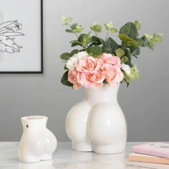 Desire White Body Derriere Wax Melt Warmer 13 Desire White Body Derriere Wax Melt Warmer -gifts shop lesser and pavey lp48104 white derriere vase lifestyle